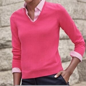Pure Collection 100% Cashmere Vneck sweater sz 6